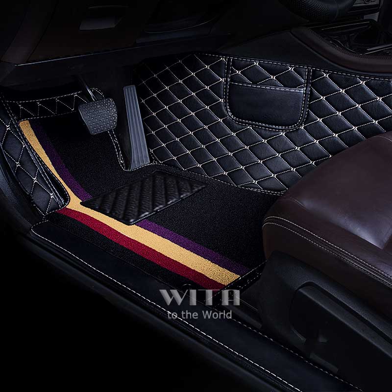 Exclusive floor mats for VW Golf 5 6 Scirocco 3 limo station wagon variant  GTI