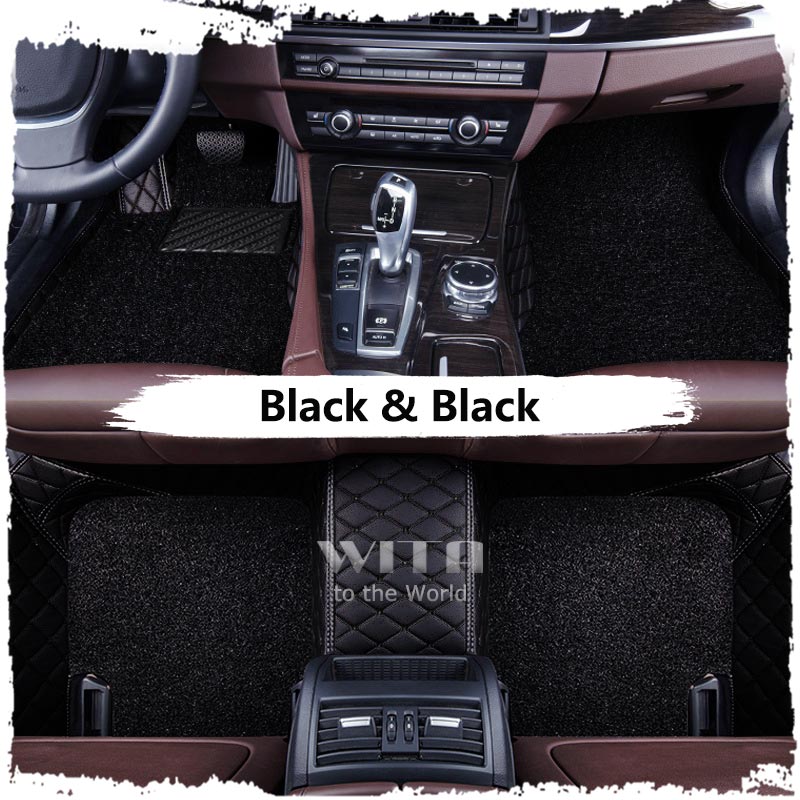 Black & Black Luxury Double Layer Custom Car Mat – Witamats