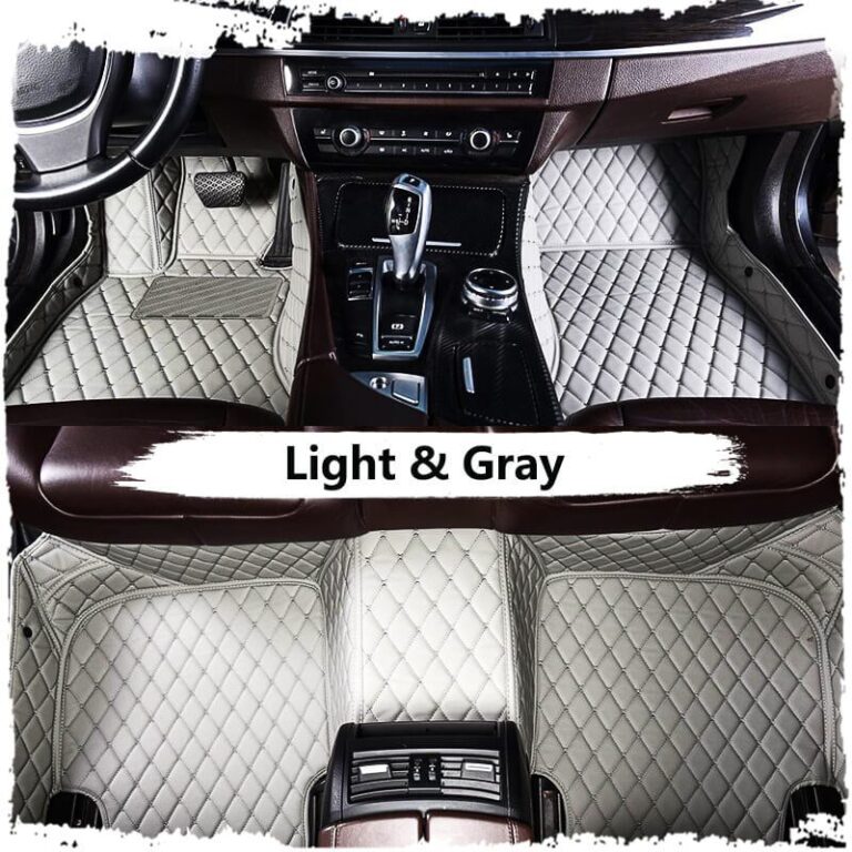 Light Gray Luxury Custom Car Mats Witamats